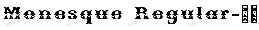 Monesque Regular字体转换